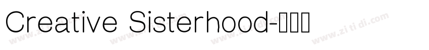 Creative Sisterhood字体转换